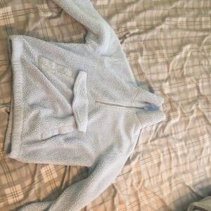 Cozy White Sherpa Pullover